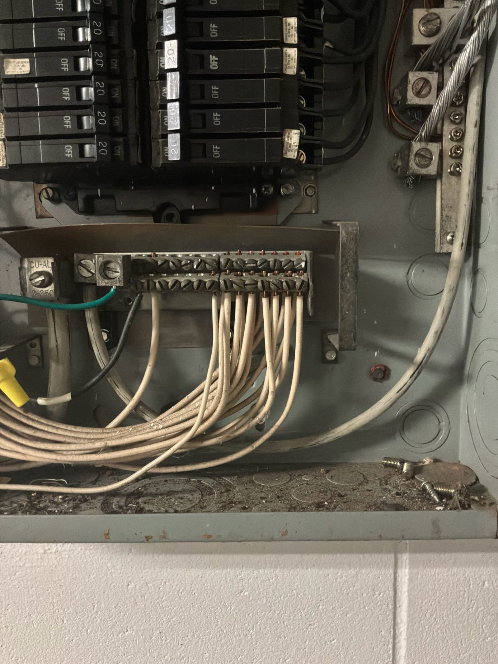 Tampa attic wiring after code-compliant repairs