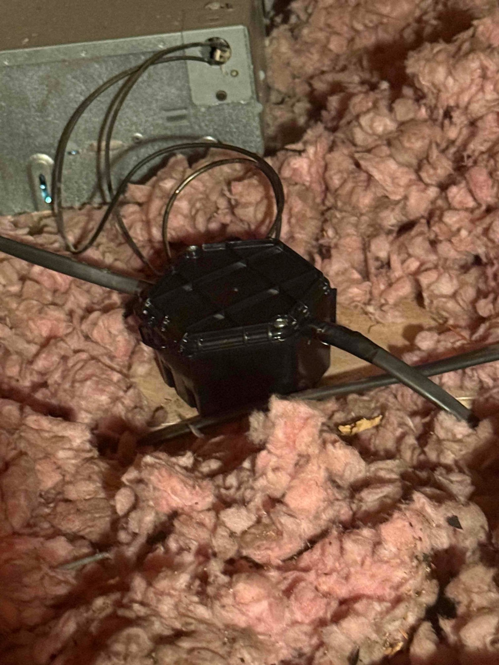 Properly secured wiring protection in Tampa attic